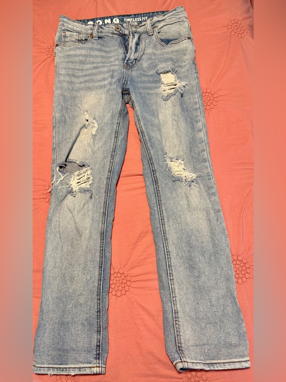 S.O.N.G Timeless Fit distressed denim